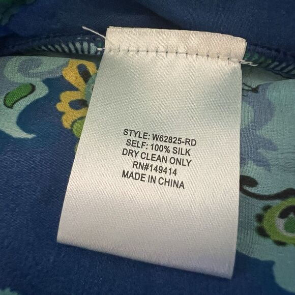 Johnny Was Workshop Wide Leg Pants XL 100% Silk Villa Sheer - Picture 4 of 4